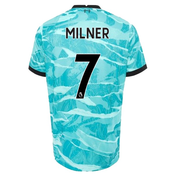 Maillot Football Liverpool NO.7 Milner Exterieur 2020-21 Bleu